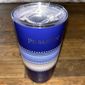 Pendleton Navy and White Striped Tumbler